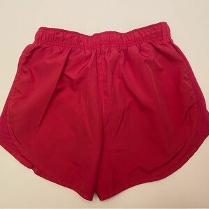 Nike Women's Vibrant Red Athletic Shorts
